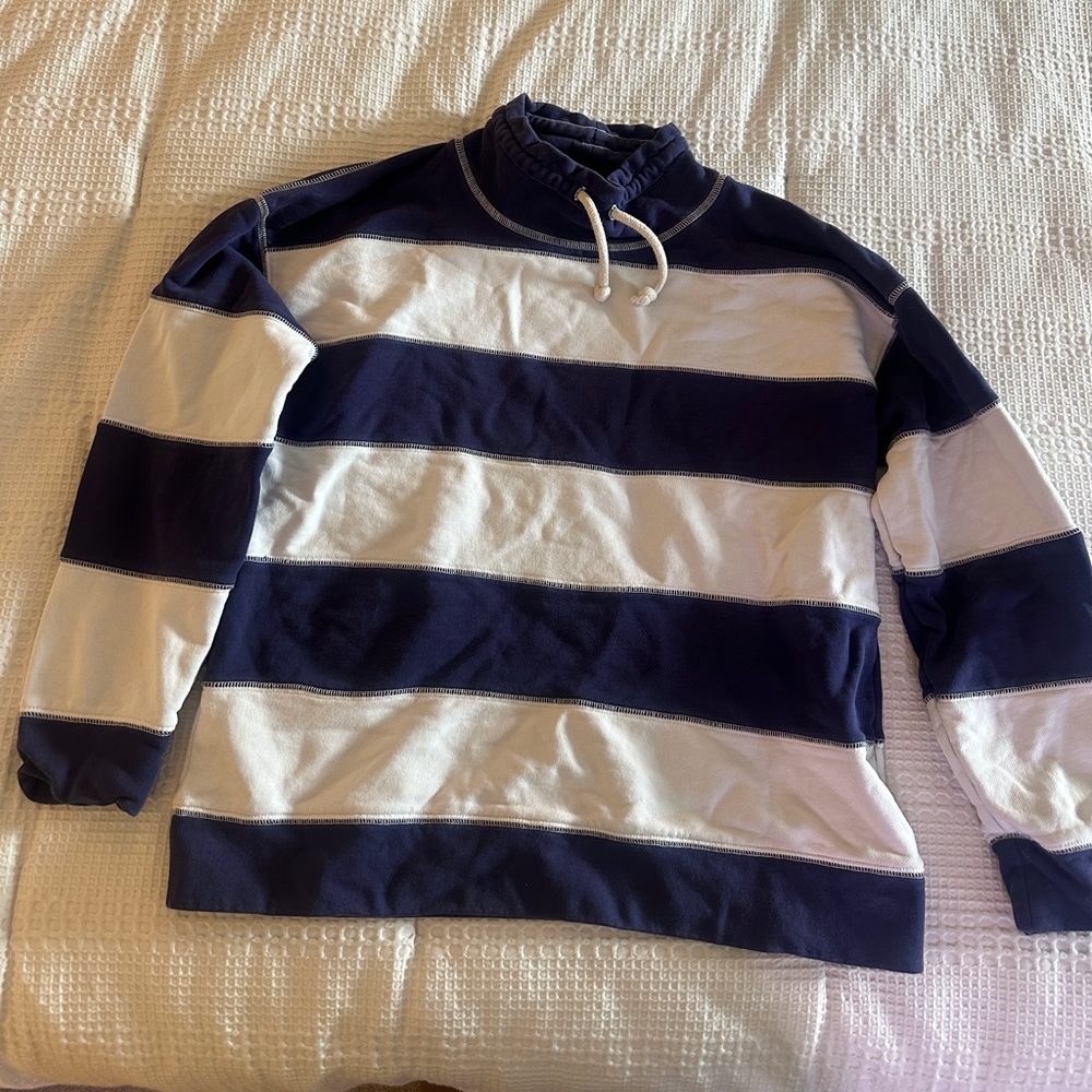 J. Crew nautical striped pull over sweatshirt